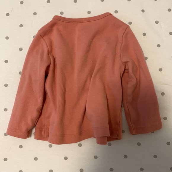 Carter’s Coral Baby Cardigan Size 6M EUC - Picture 5 of 5